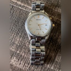 Men’s Seiko Two-Tone Silver and Gold Watch